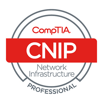 CompTIA Network Infrastructure Professional CNIP stackable certification badge